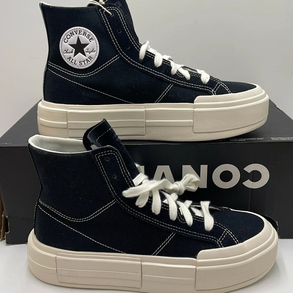 Converse WMNS CTAS CRUISE HI BLACK/EGRET/BLACK A04689C Platforms Sneakers